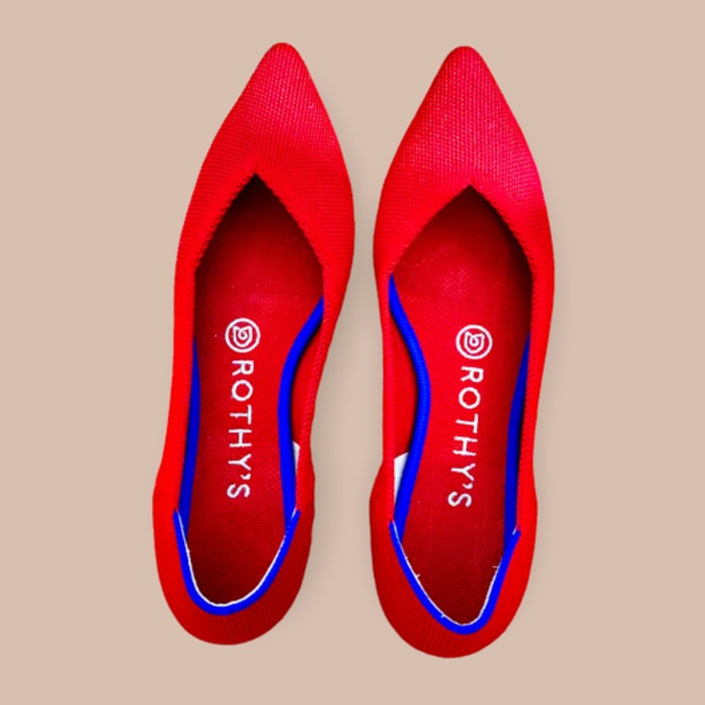 Rothy's | The Point "Bright Red" Flat